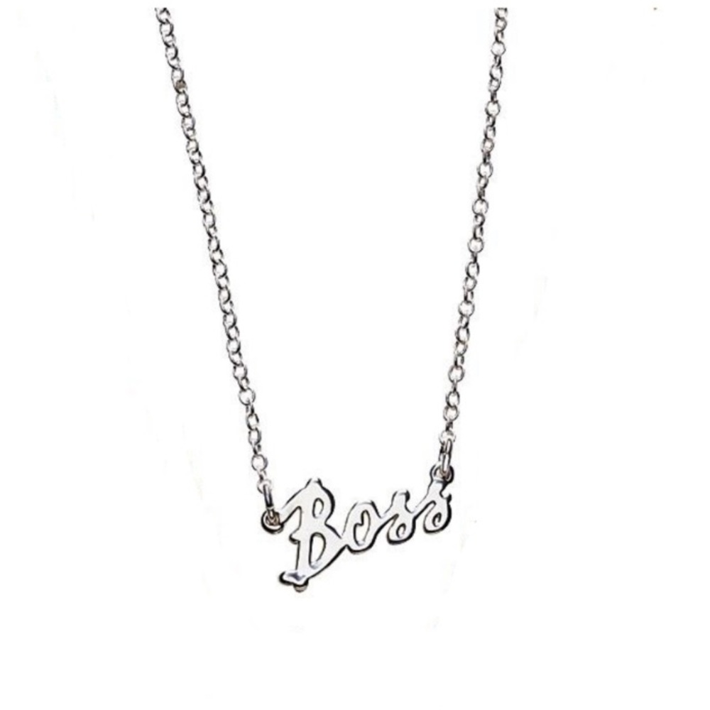 BOSS letter necklace